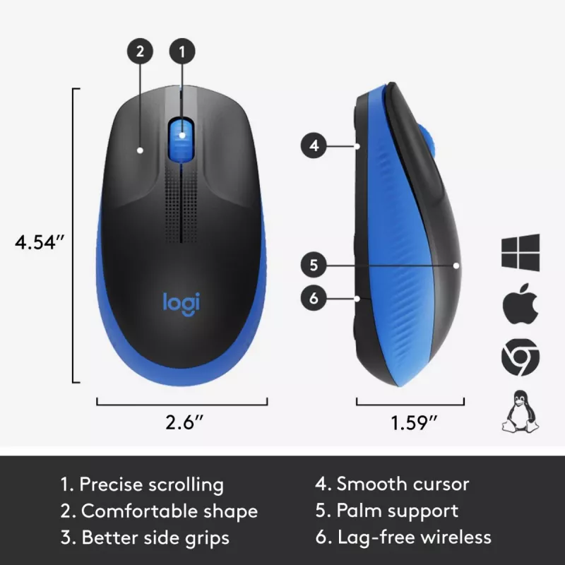 hiiri Logitech M190 langaton USB
