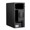 Akyga AK36BK Micro-ATX-tietokonekotelo, Micro ATX / Flex ATX / Mini ITX, USB 3.0 + USB 2.0, ilman virtalähdettä, musta