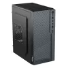 Akyga AK36BK Micro-ATX-tietokonekotelo, Micro ATX / Flex ATX / Mini ITX, USB 3.0 + USB 2.0, ilman virtalähdettä, musta