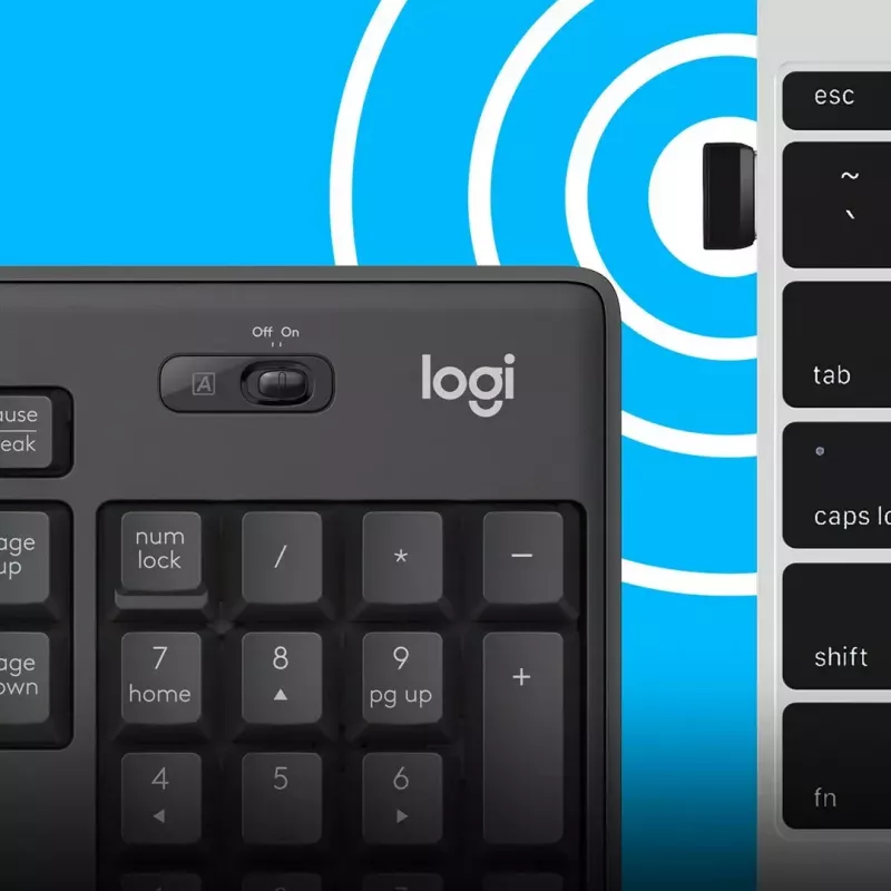 Logitech MK295 Silent Wireless Combo näppäimistö RF langaton QWERTY US International musta