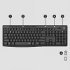 Logitech MK295 Silent Wireless Combo näppäimistö RF langaton QWERTY US International musta