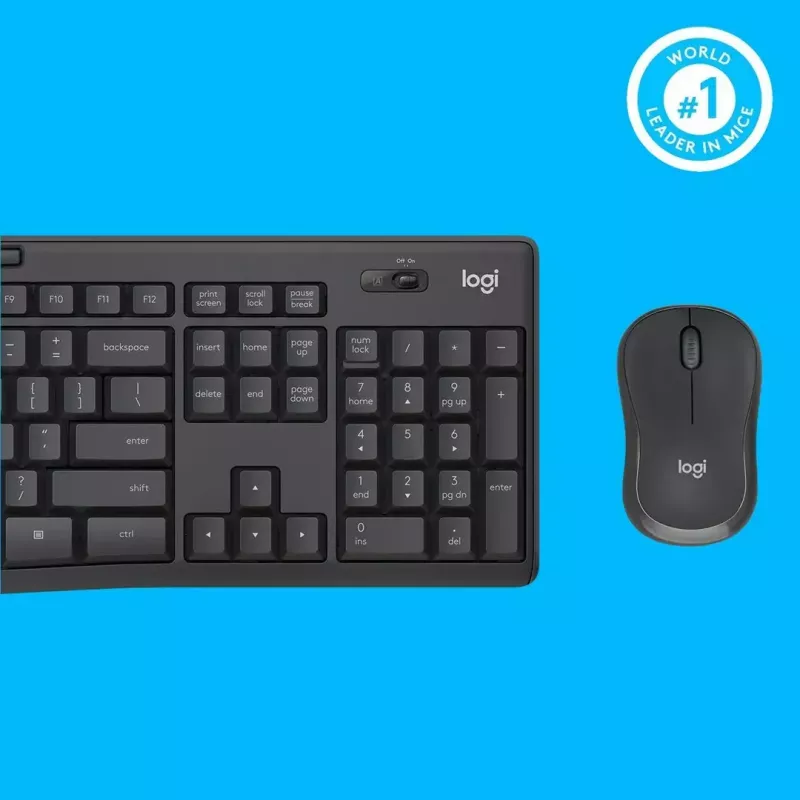 Logitech MK295 Silent Wireless Combo näppäimistö RF langaton QWERTY US International musta