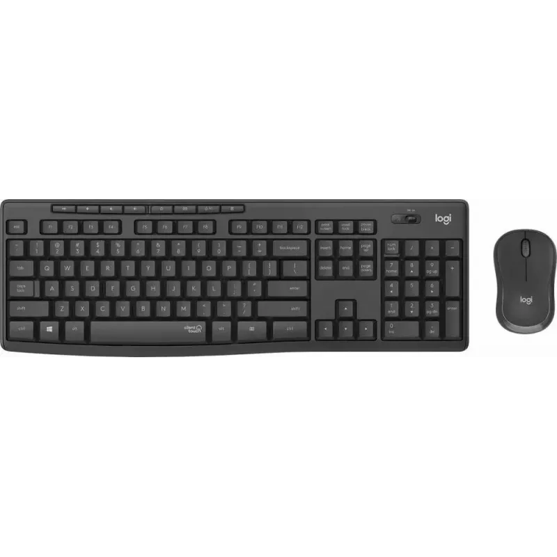 Logitech MK295 Silent Wireless Combo näppäimistö RF langaton QWERTY US International musta