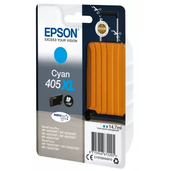 Epson 405XL DURABrite Ultra Ink mustekasetti 1 kpl alkuperäinen suuri (XL) kapasiteetti syaani