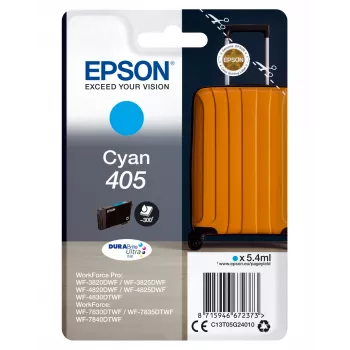 Epson syaani 405 DURABrite Ultra Ink mustekasetti 1 kpl alkuperäinen vakiokapasiteetti