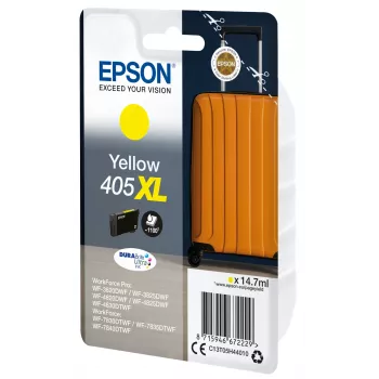 Epson 405XL DURABrite Ultra Ink mustekasetti 1 kpl alkuperäinen suuri (XL) kapasiteetti, keltainen