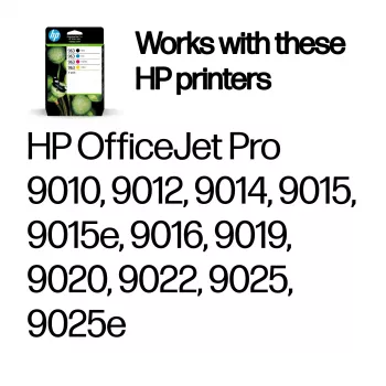 HP 963 4 kpl:n pakkaus musta/syaani/magenta/keltainen alkuperäiset mustepatruunat
