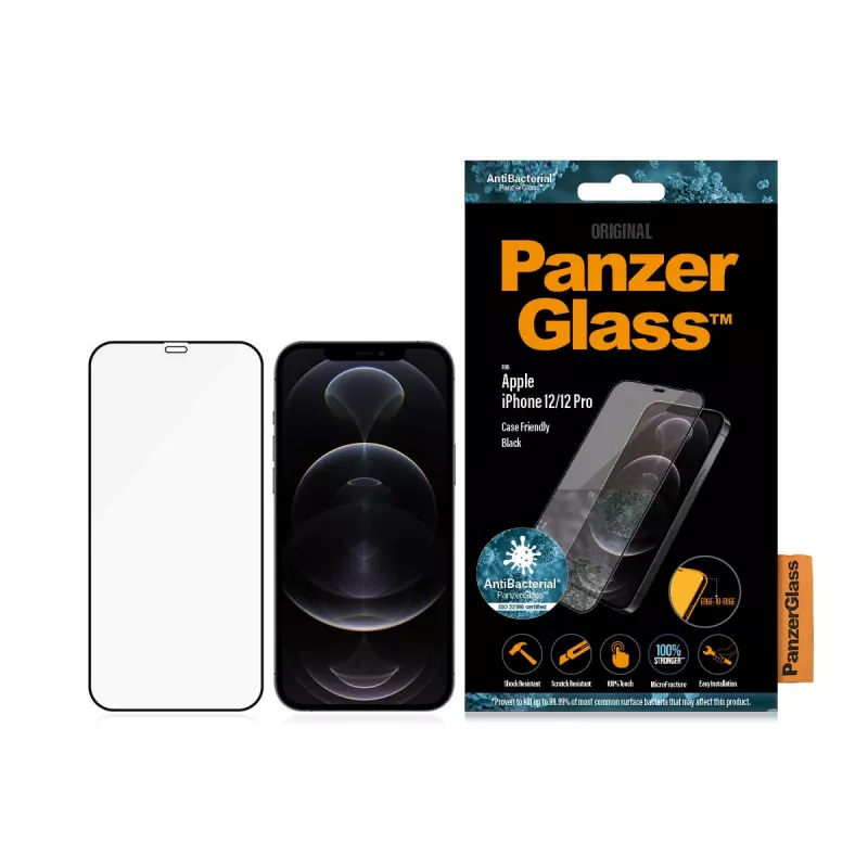 PanzerGlass ® näytönsuojakalvo iPhone 12 | 12 Pro | Edge-to-Edge