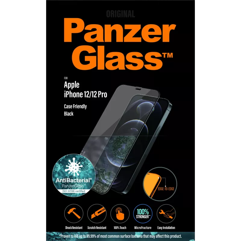PanzerGlass ® näytönsuojakalvo iPhone 12 | 12 Pro | Edge-to-Edge