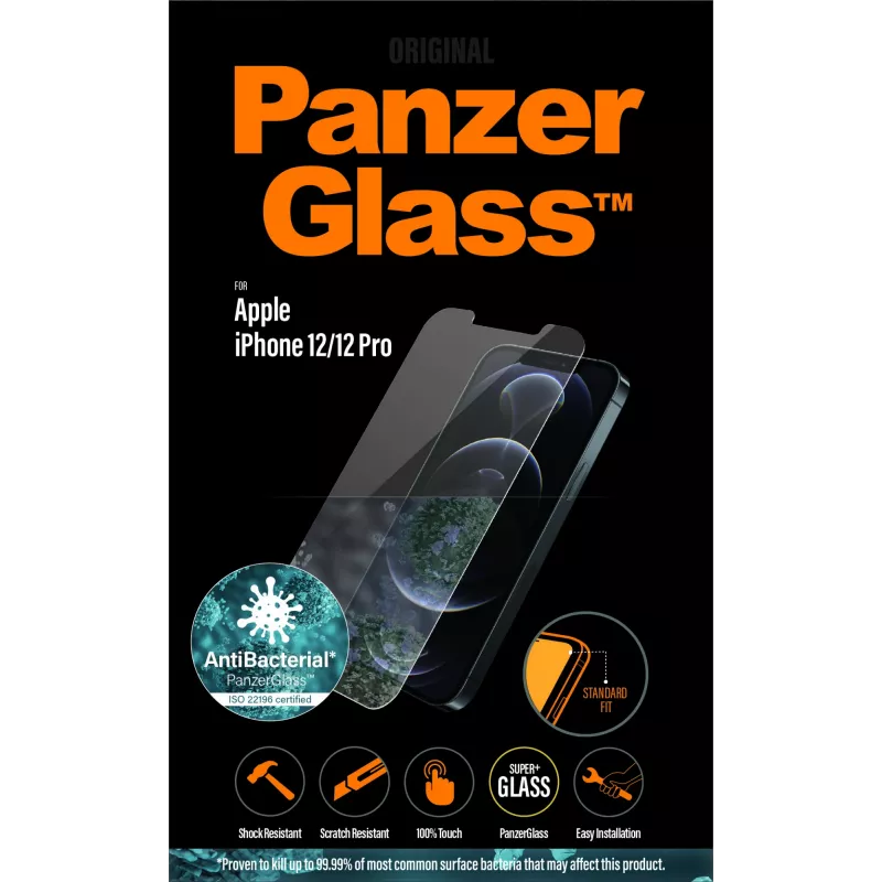 PanzerGlass ® näytönsuojakalvo iPhone 12 | 12 Pro | vakiomittainen