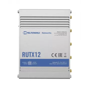 TELTONIKA Rutx12 4G LTE CAT6 dual-band Wi-Fi -teollisuusreititin