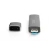 DIGITUS Combo -kortinlukija-keskitin (USB-C+USB 3.0) 1x SD, 1x MicroSD, 1x USB 3.0, harmaa