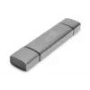 DIGITUS Combo -kortinlukija-keskitin (USB-C+USB 3.0) 1x SD, 1x MicroSD, 1x USB 3.0, harmaa
