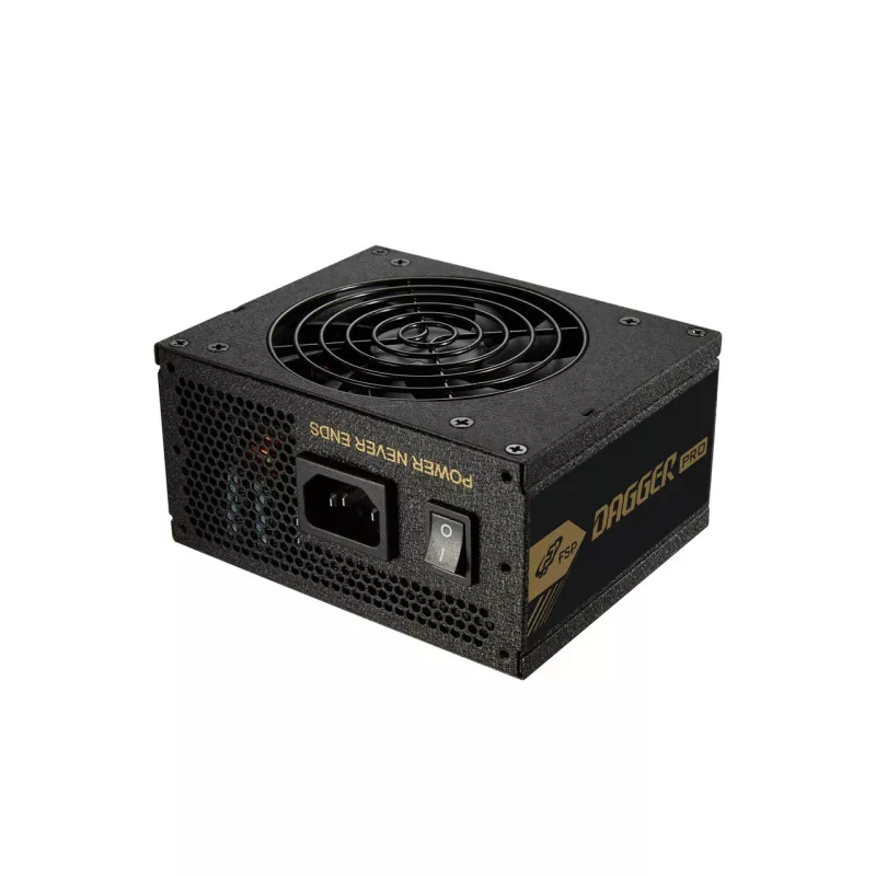 FSP DAGGER PRO 650W virtalähde SFX SFX3.3 musta, 650 W, 100 - 240 V, 50 - 60 Hz, 10 A, 5 A, 120 W