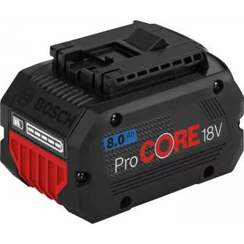 Bosch Professional ProCORE18V PERFORMANCE 1600A016GK akku, 18 V, 8,0 Ah, Li-Ion, AMPShare Alliance, musta/punainen