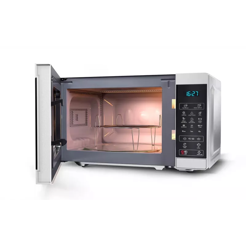 Sharp YC-MG02E-S mikroaaltouuni musta, teräs yhdistelmämikroaaltouuni pöytämalli 20 l 800 W
