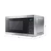 Sharp YC-MG02E-S mikroaaltouuni musta, teräs yhdistelmämikroaaltouuni pöytämalli 20 l 800 W