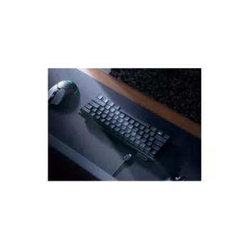 Mekaaninen pelinäppäimistö Razer Huntsman Mini, minikoko, QWERTY US International, optiset kytkimet, johdollinen USB, musta