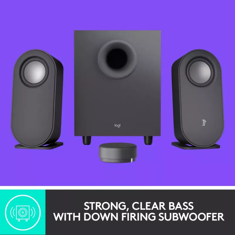 LOGITECH Z407 Bluetooth-tietokonekaiuttimet subwooferilla ja langattomalla ohjauksella