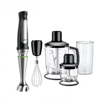 Braun MultiQuick 7 MQ 7045X 1,25 L sauvasekoitin 1000 W musta, ruostumaton teräs