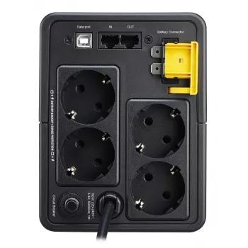 APC Back-UPS, 750VA, Tower, 230V, 4x CEE 7/7 Schuko-pistorasiaa, AVR