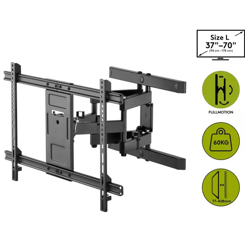 Goobay TV-seinäteline Pro FULLMOTION (L) 60 kg 37–70