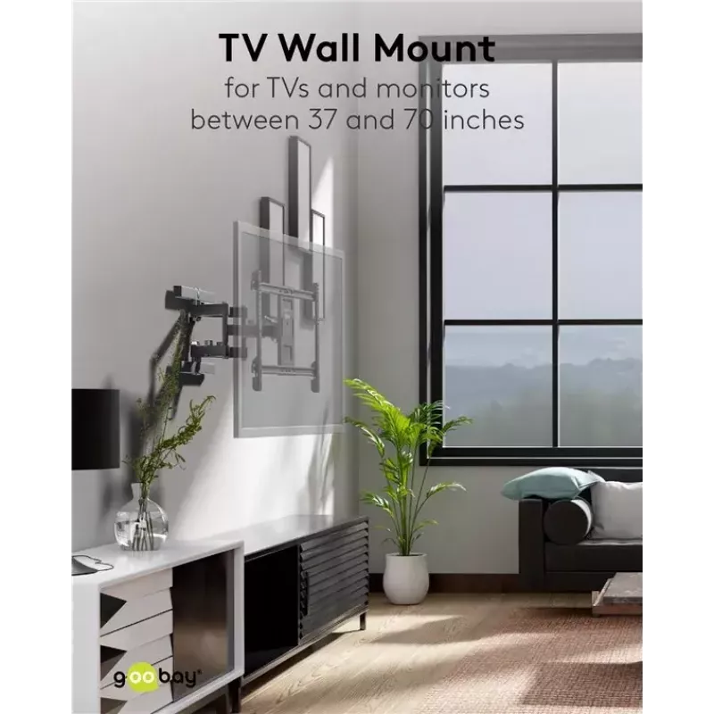 Goobay TV-seinäteline Pro FULLMOTION (L) 60 kg 37–70