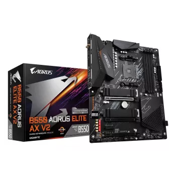 Emolevy GIGABYTE B550 AORUS ELITE AX V2 ATX, AMD B550, Socket AM4, DDR4, 4 DIMM, Wi‑Fi 6E, 2.5Gb LAN