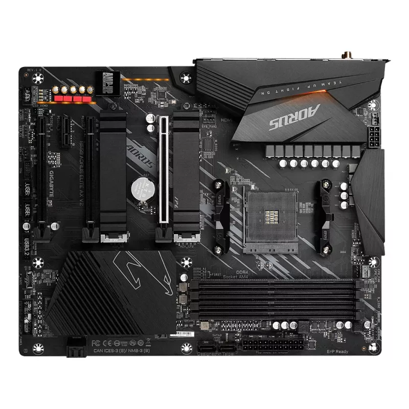 Emolevy GIGABYTE B550 AORUS ELITE AX V2 ATX, AMD B550, Socket AM4, DDR4, 4 DIMM, Wi‑Fi 6E, 2.5Gb LAN