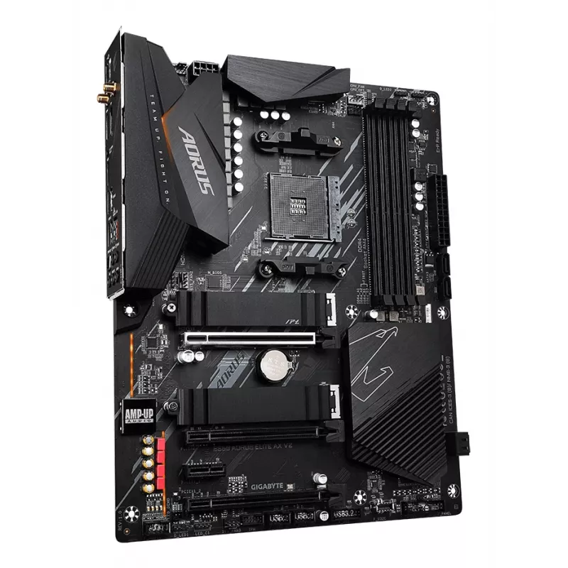 Emolevy GIGABYTE B550 AORUS ELITE AX V2 ATX, AMD B550, Socket AM4, DDR4, 4 DIMM, Wi‑Fi 6E, 2.5Gb LAN