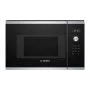 Kalusteisiin asennettava mikroaaltouuni Bosch Serie 6 BFL524MS0 — 800 W, 20 L, kosketusohjaus, ruostumaton teräs/musta