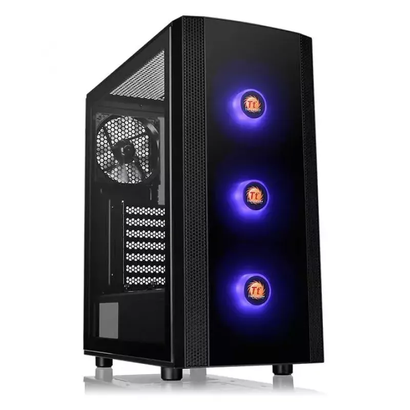 Thermaltake Versa J25 TG RGB PC-kotelo Midi Tower musta