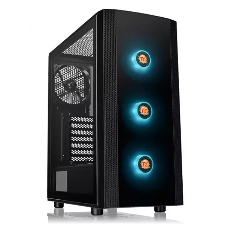 Thermaltake Versa J25 TG RGB PC-kotelo Midi Tower musta