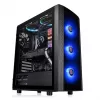 Thermaltake Versa J25 TG RGB PC-kotelo Midi Tower musta