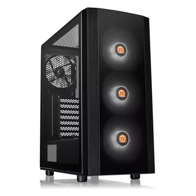 Thermaltake Versa J25 TG RGB PC-kotelo Midi Tower musta
