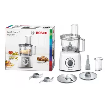 Bosch MCM3100W yleiskone — 800 W, 2,3 L kulho, 2 nopeutta, turbo, valkoinen