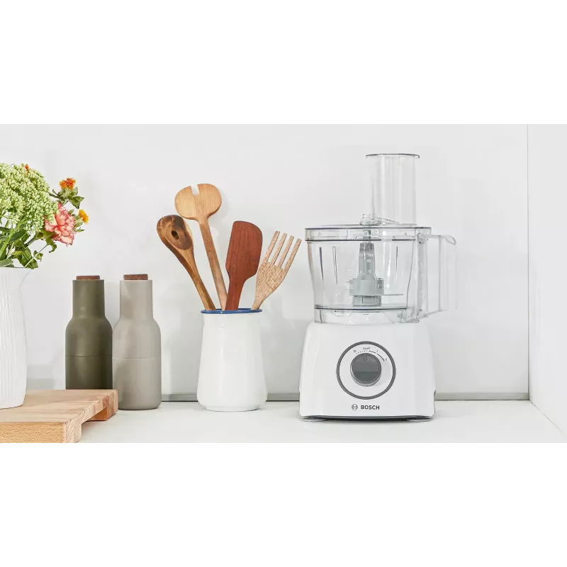 Bosch MCM3100W yleiskone — 800 W, 2,3 L kulho, 2 nopeutta, turbo, valkoinen