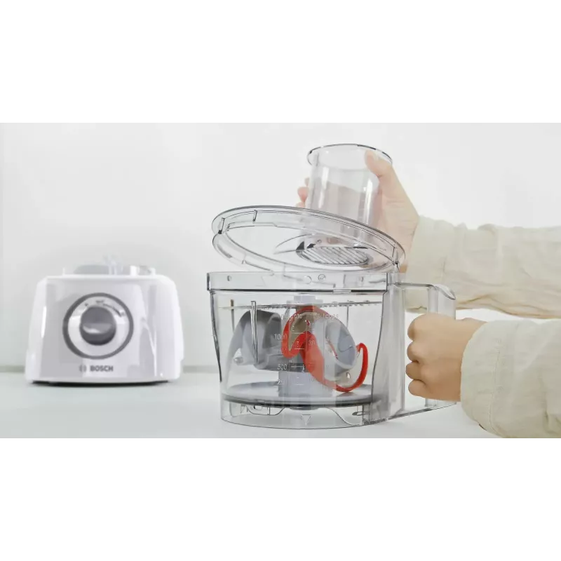 Bosch MCM3100W yleiskone — 800 W, 2,3 L kulho, 2 nopeutta, turbo, valkoinen