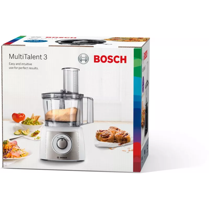 Bosch MCM3100W yleiskone — 800 W, 2,3 L kulho, 2 nopeutta, turbo, valkoinen