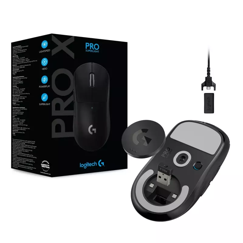 LOGITECH pelihiiri - Pro X Superlight Wireless - musta