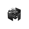 PC-kotelo DeepCool MACUBE 110 Midi-Tower musta — microATX/Mini-ITX, karkaistu lasi, tukee GPU 320 mm, CPU-jäähdytin 165 mm