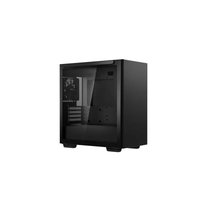 PC-kotelo DeepCool MACUBE 110 Midi-Tower musta — microATX/Mini-ITX, karkaistu lasi, tukee GPU 320 mm, CPU-jäähdytin 165 mm