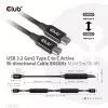 CLUB3D USB 3.2 Gen2 Type C to C Active Bi-directional kaapeli 8K60Hz M/M 5m/16.4ft