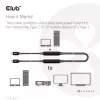 CLUB3D USB 3.2 Gen2 Type C to C Active Bi-directional kaapeli 8K60Hz M/M 5m/16.4ft