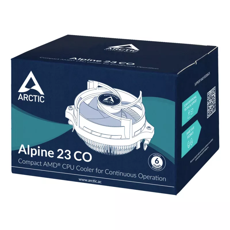 ARCTIC Alpine 23 CO - kompakti AMD CPU-jäähdytin jatkuvaan käyttöön