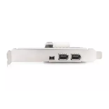DIGITUS IEEE 1394a liitäntäkortti, Pci-e, 3 porttia, 1x ulk. 1394mini, 2x ulk. 1394a porttia