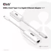 USB3.2 Gen1 Type-C gigabit Ethernet -adapteri CLUB3D CAC-1519