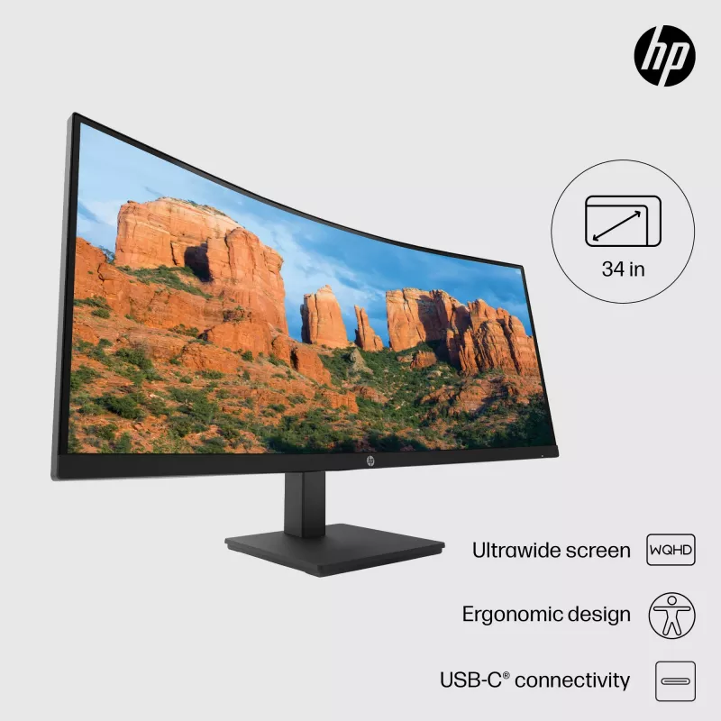 Näyttö HP P34hc G4 34 tuuman Wide Quad HD LCD 3440 x 1440