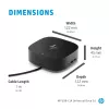 HP USB-C Dock G5, johdollinen, USB 3.2 Gen 1 (3.1 Gen 1) Type-C, musta, musta, Kiina, koti