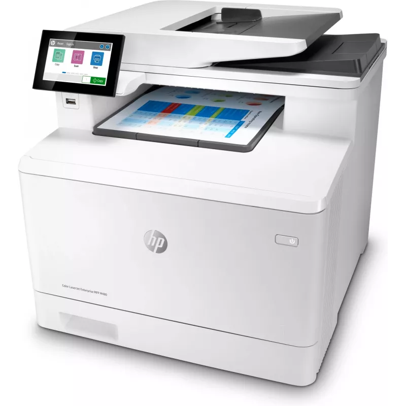 HP väri LaserJet Enterprise MFP M480f, laser, värilaser, 600 x 600 DPI, A4, suoratulostus, valkoinen, musta